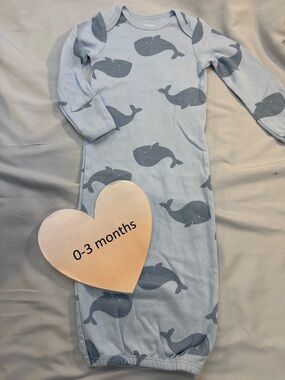 Simple Joys by Carter's - Gray Whale Kids Sleep Sack/gown